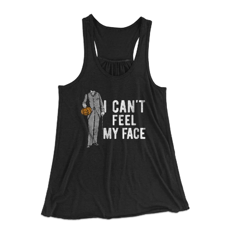 I Can't Feel My Face Women's Flowey Tank Top soft pink tank
