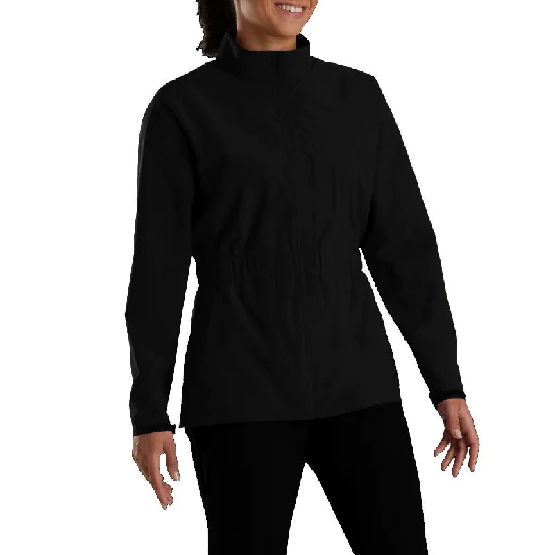 FootJoy HydroLite Black Womens Golf Rain Jacket Jacket Blazer Coat