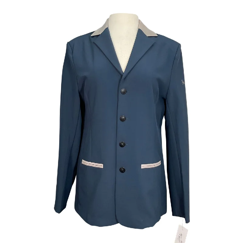 Time Rider Sport Show Coat in Navy - Women's Large Raincoat Turtleneck Coat Wrap Coat