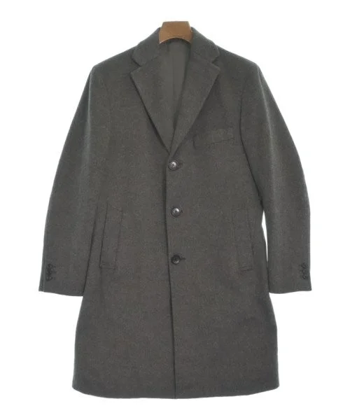 EDIFICE Chesterfield coats Suede Faux Fur Shearling