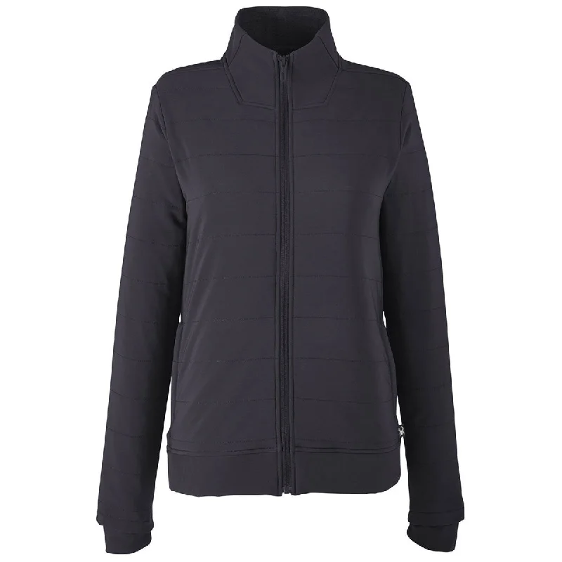 Spyder Women's Black Transit Jacket Boat Neck Shawl Collar Notched Collar