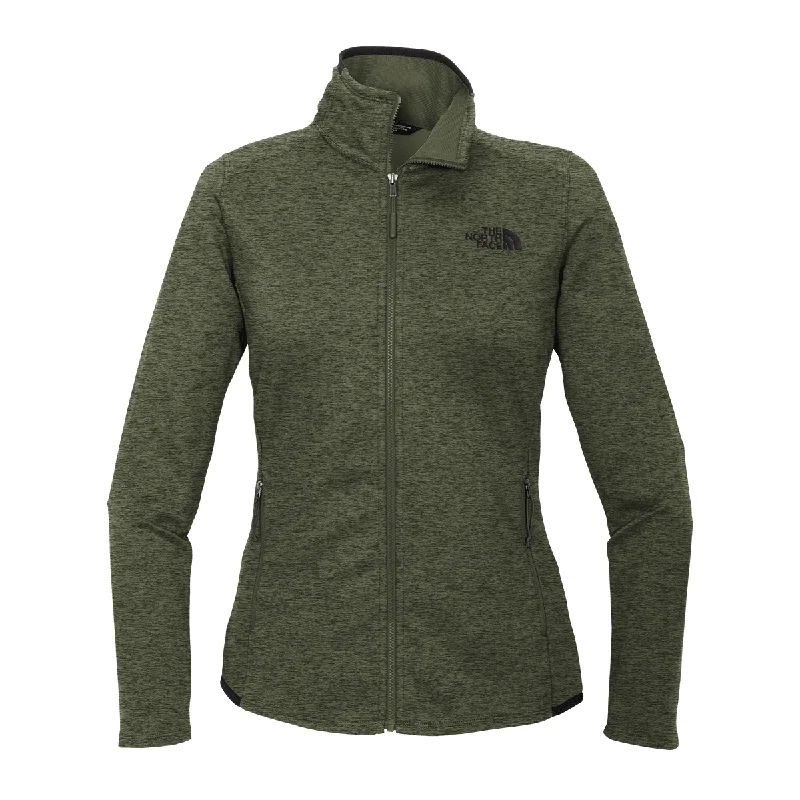 The North Face Women's Four Leaf Clover Heather Skyline Full-Zip Fleece Jacket Lace Jacket Ribbed Jacket Sequined Jacket