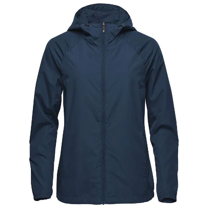Stormtech Women's Navy Pacifica Jacket Satin Jacket Silk Jacket Chiffon Jacket