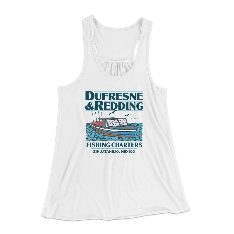 Dufresne & Redding Fishing Charters Women's Flowey Tank Top workout tank top