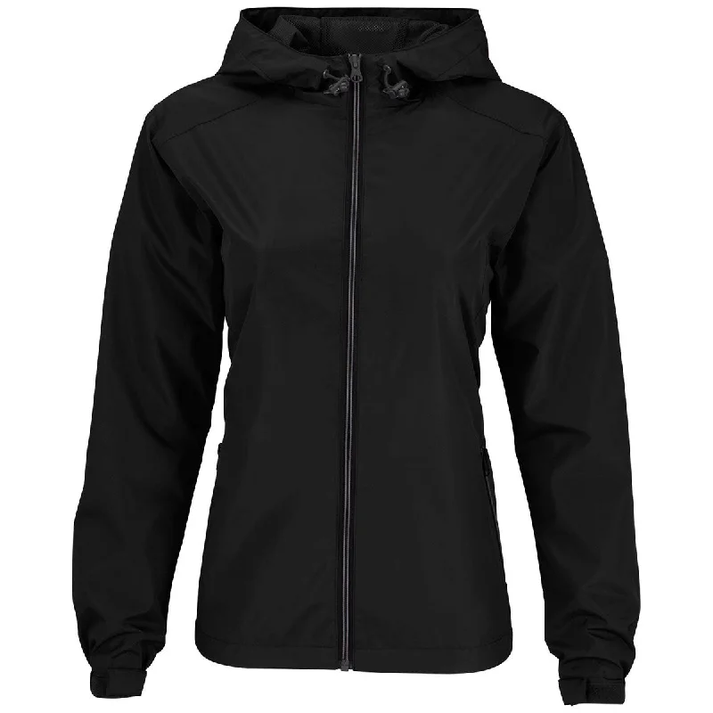 Vantage Women's Black Newport Jacket One-Shoulder Jacket Off-the-Shoulder Jacket Asymmetrical Jacket