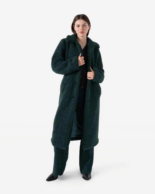 Moussy coat Solid Print Jacquard