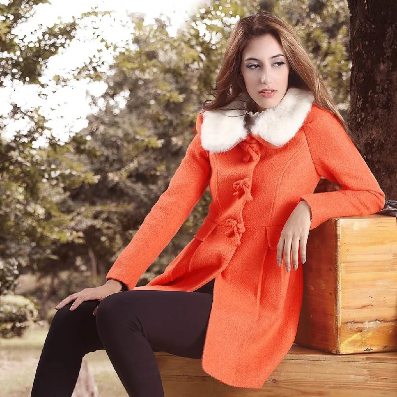 Fashion women woolen winter coat ladies long coat Kimono Robe Cloak