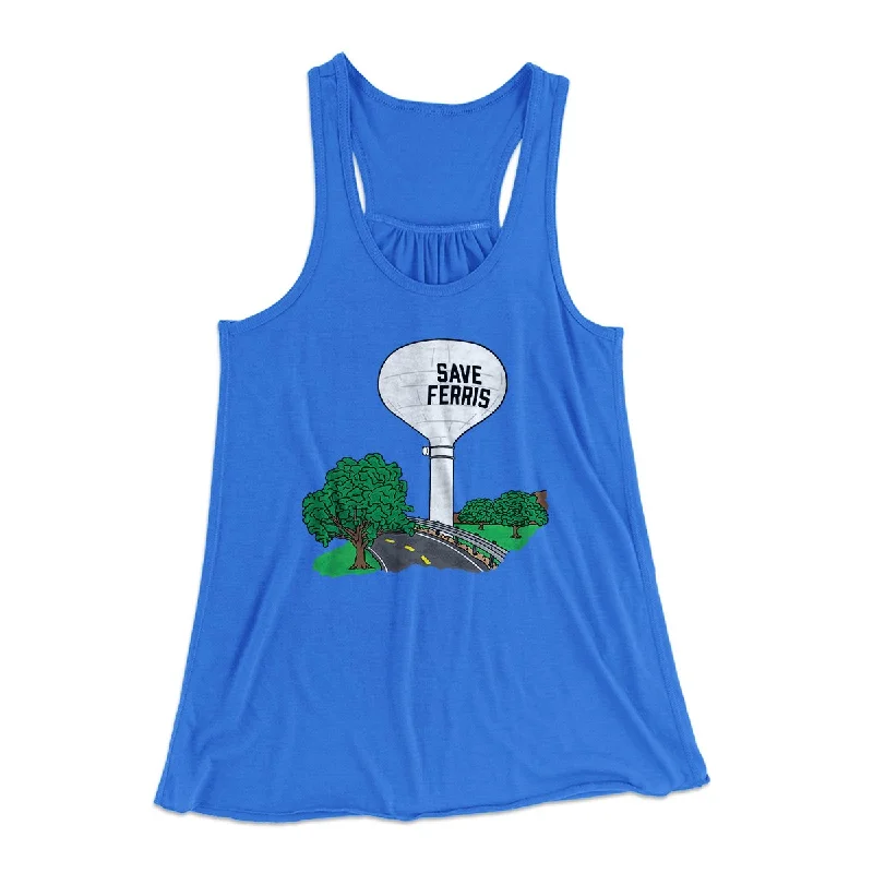 Save Ferris Women's Flowey Tank Top grey tank top