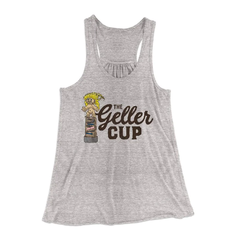 The Geller Cup Women's Flowey Tank Top lace back tank
