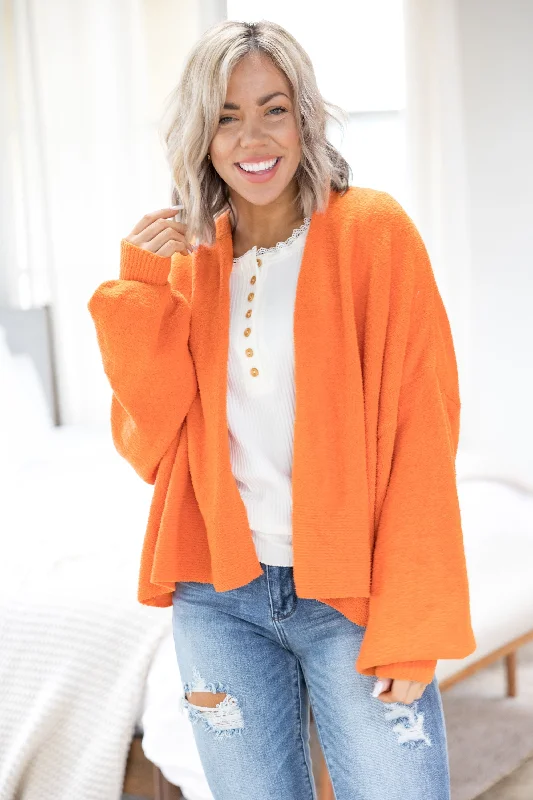 Pumpkins & Campfires Cardigan Thin Thick Dense