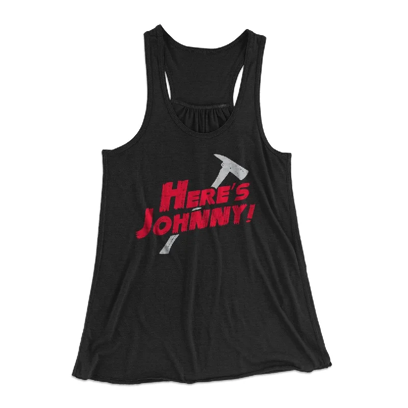 Here's Johnny! Women's Flowey Tank Top tie dye tank