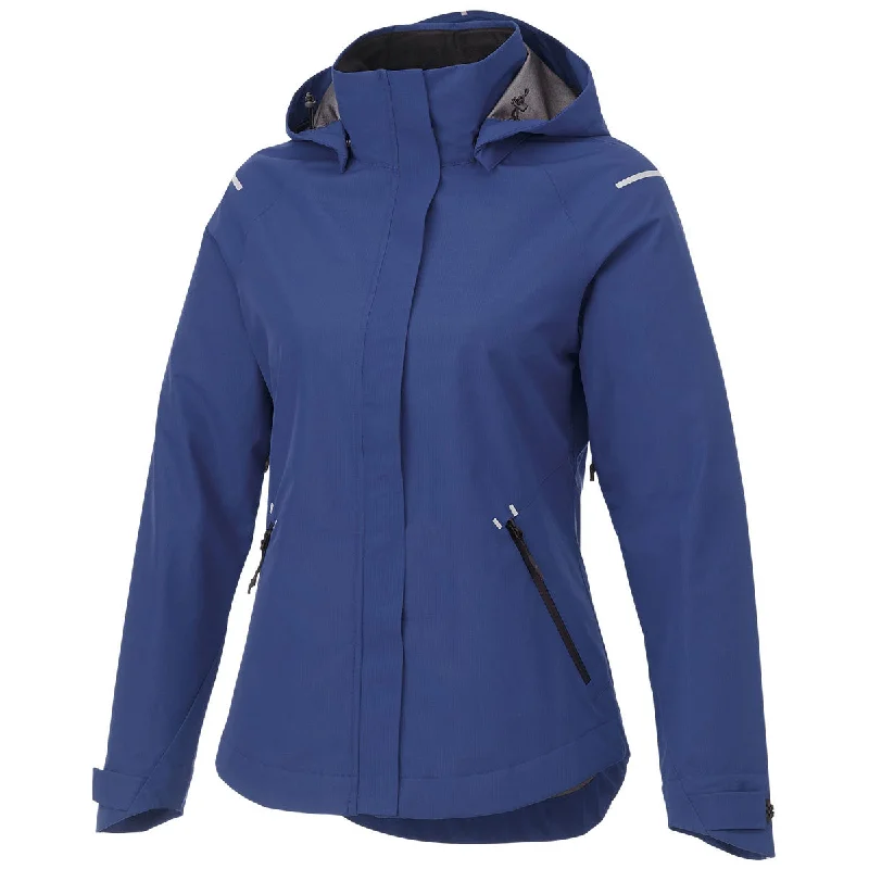 Elevate Women's Metro Blue Gearhart Softshell Jacket Bomber Jacket Anorak Windbreaker