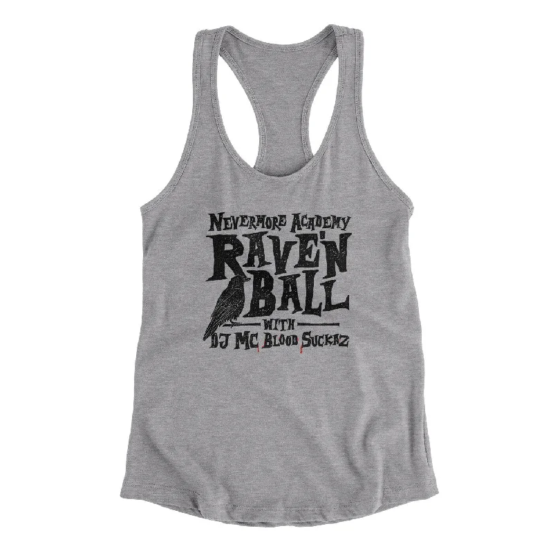 Nevermore Academy Rave'n Ball Women's Racerback Tank trendy tank top