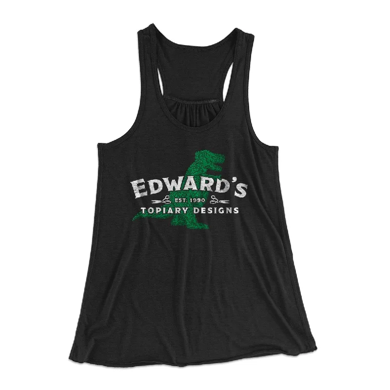 Edward's Topiary Designs Women's Flowey Tank Top fashionable tank top