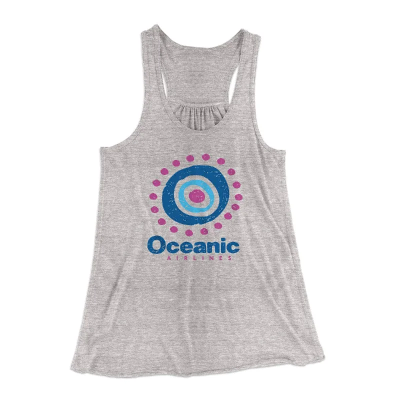 Oceanic Airlines Women's Flowey Tank Top glitter tank top