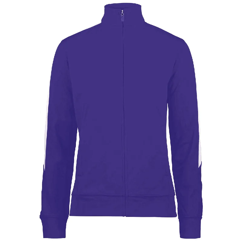 Augusta Women's Purple/White Medalist Jacket 2.0 Nylon Jacket Polyester Jacket Spandex Jacket