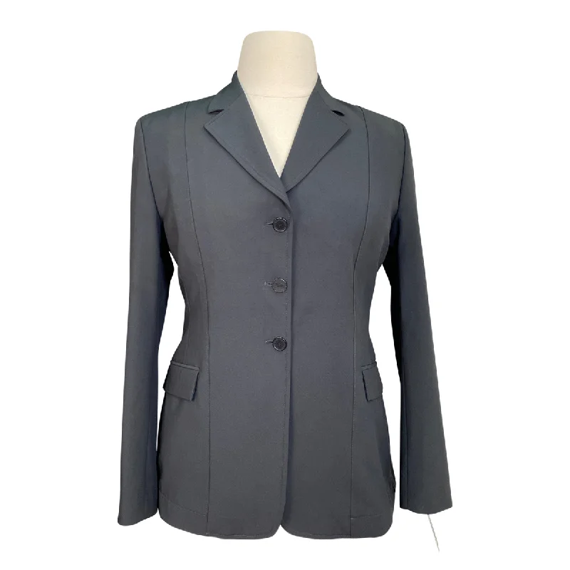 RJ Classics 'Nora' Grey Label Show Coat in Charcoal - Women's 16R Shawl Collar Notch Collar Lapel Collar