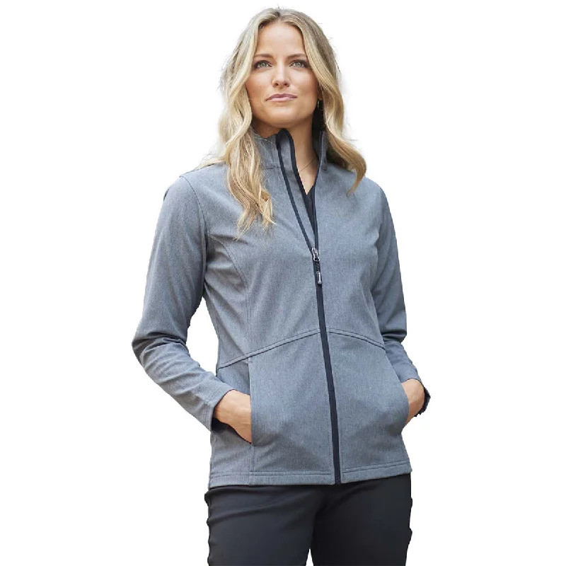 Edwards Women's Heather Grey Lightweight Soft Shell Jacket Corduroy Jacket Velvet Jacket Brocade Jacket