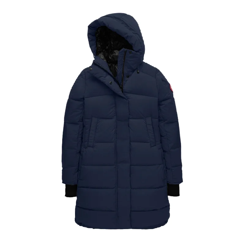 Canada Goose Women's Alliston Coat Suede Faux Fur Shearling