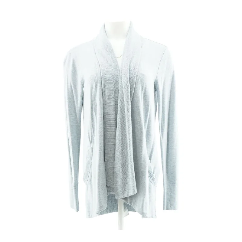Blue Solid Cardigan Sweater Beaded Cardigan Sequined Faux Fur