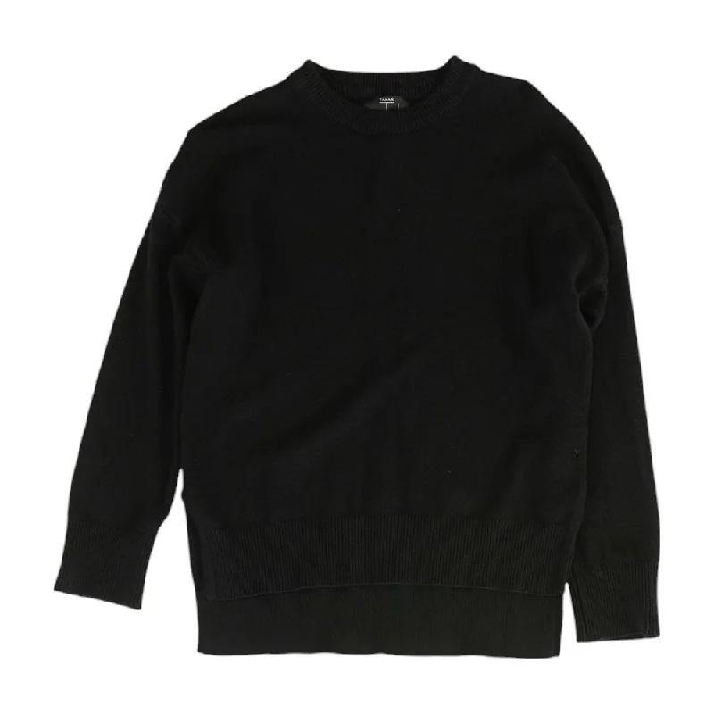 Black Solid Cardigan Sweater Front Pockets Side Pockets Patch Pockets