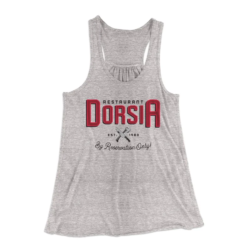Restaurant Dorsia Women's Flowey Tank Top solid color tank