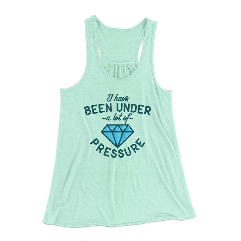 Under a Lot of Pressure Women's Flowey Tank Top mesh tank top