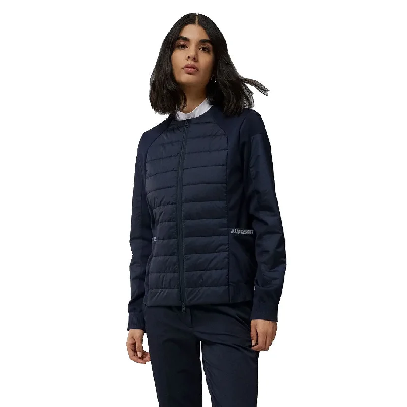 J. Lindeberg Keisha Navy Womens Golf Jacket Welt Pockets Slit Pockets Flap Pockets