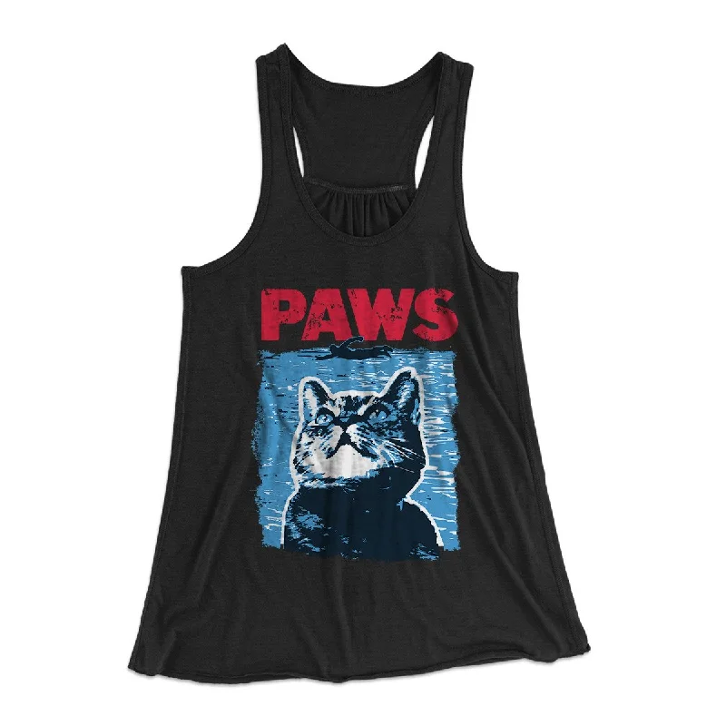 PAWS Women's Flowey Tank Top cold shoulder tank