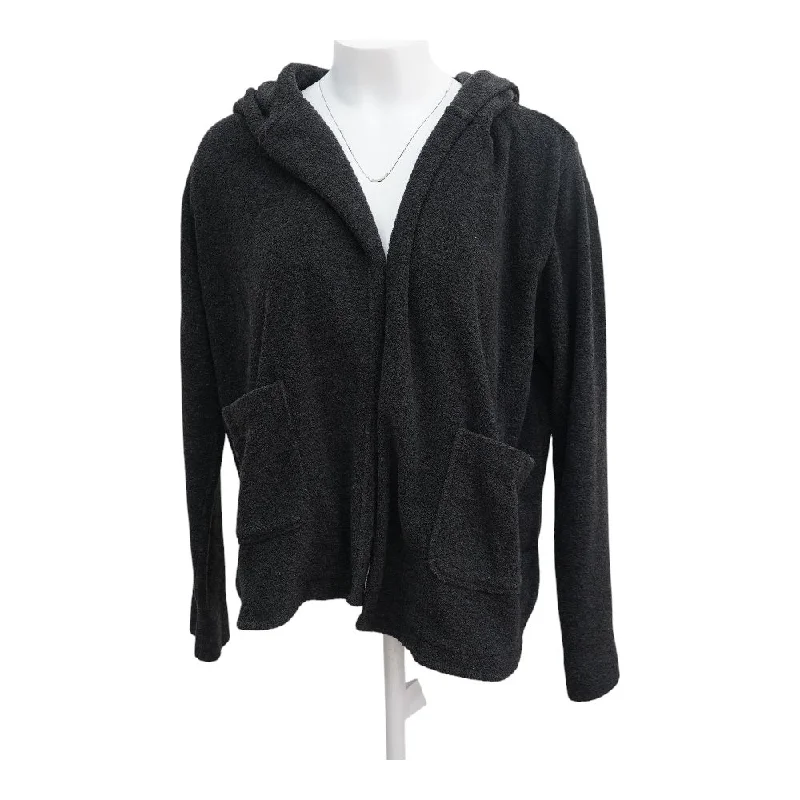 Charcoal Solid Cardigan Sweater Slim Fit Regular Fit Oversized