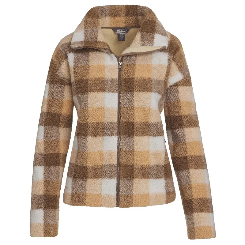 Landway Women's Autumn Foresta Sherpa Jacket Zippered Jacket Buttoned Jacket Snapped Jacket