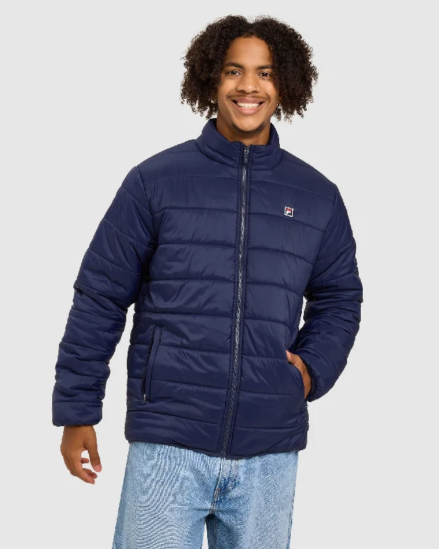 Unisex Marlo Puffer Jacket Zippered Front Buttoned Front Snap Front