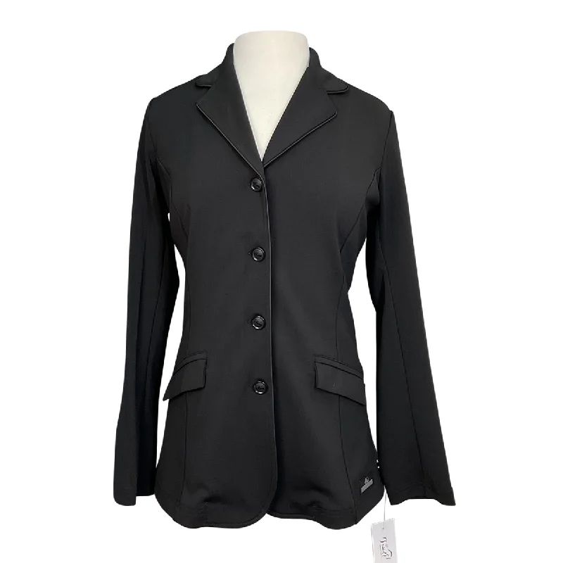 Grand Prix 'Madelyn' Jersey Hunt Coat in Black - Women's 14T (US 8T) Suede Jacket Faux Fur Jacket Puffer Jacket