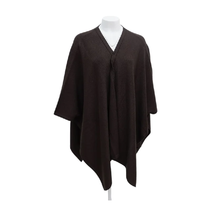 Brown Solid Cardigan Sweater Transparent Opaque Sheer