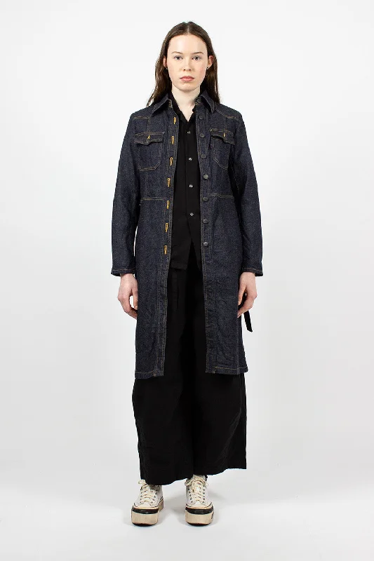 F.P. Coat 10.5oz Denim Sequined Lace Ribbed