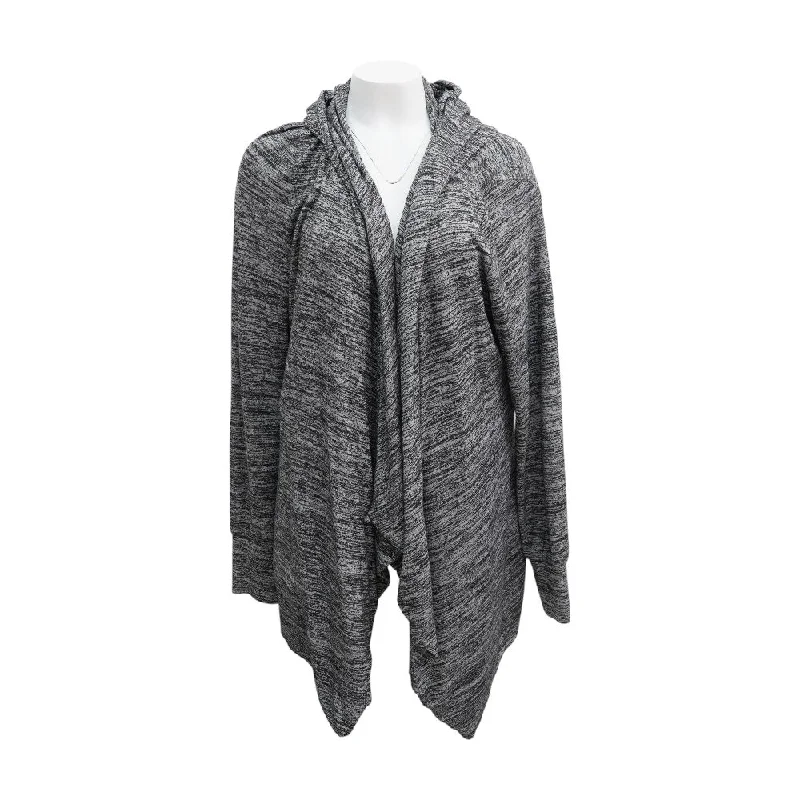 Black Graphic Cardigan Sweater Boxy Cardigan Fitted Cardigan A-Line