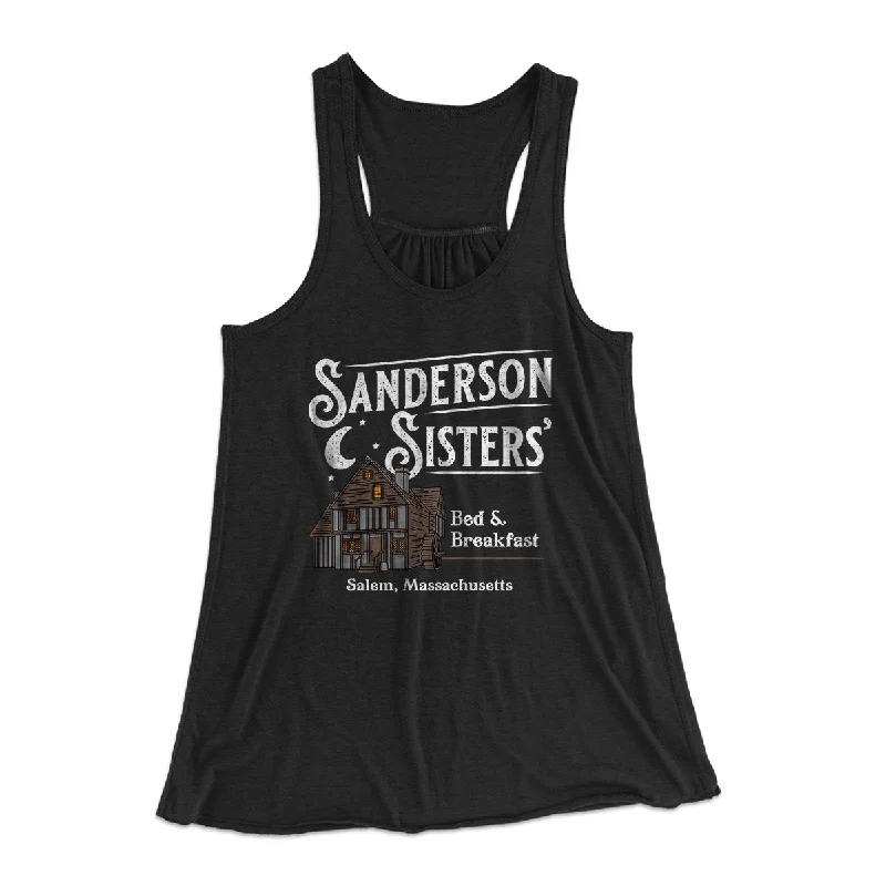 Sanderson Sisters' Bed & Breakfast Women's Flowey Tank Top rhinestone tank top