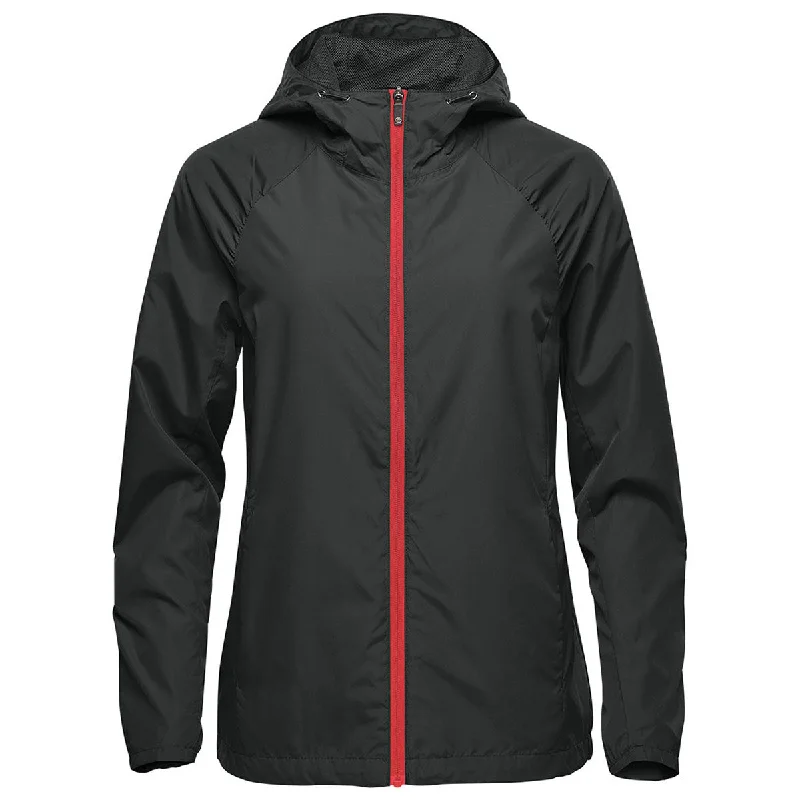Stormtech Women's Black/Bright Red Pacifica Jacket Striped Jacket Polka Dot Jacket Floral Jacket