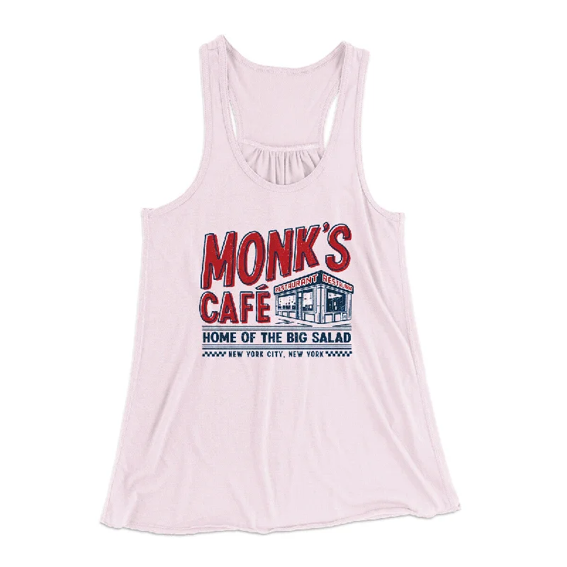 Monk's Cafe Women's Flowey Racerback Tank Top flowy tank top