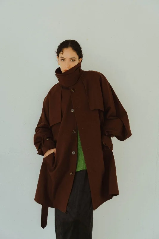 3way Dolman Trench Coat/Bordeaux Bodycon Sheath Shift