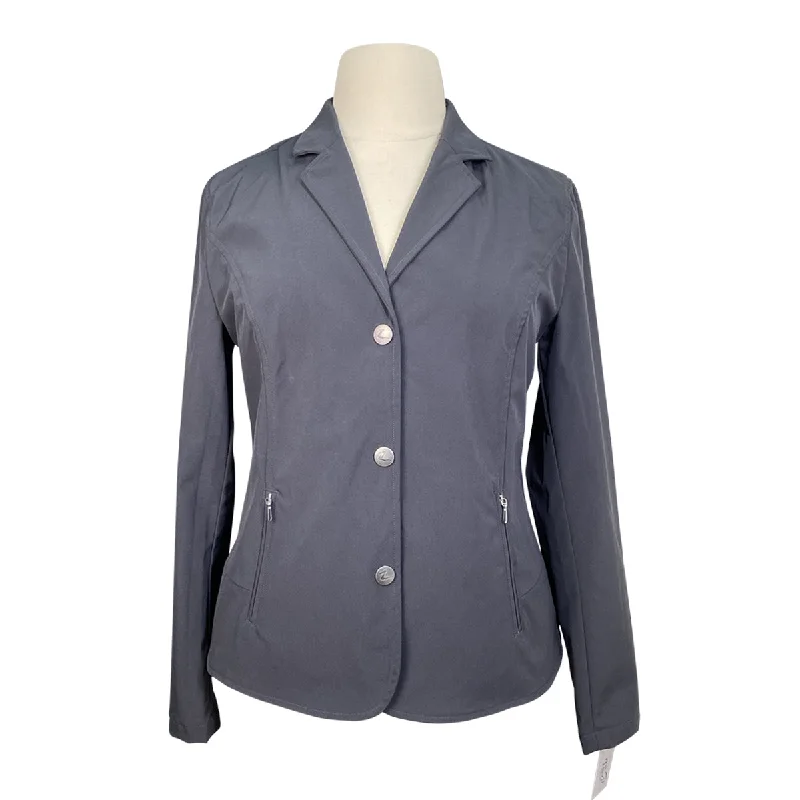 Horze Soft Shell Show Coat in Dark Grey - Women's 14 Plaid Tartan Floral