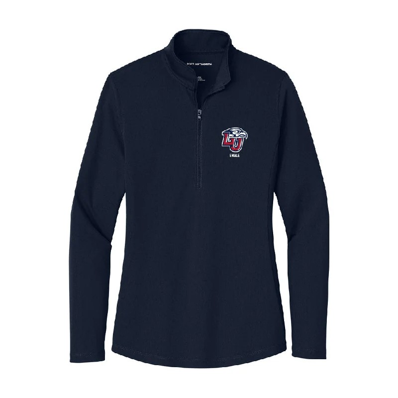 Liberty - NCAA Women's Track & Field : Meredith Engle - Women's Lightweight Quarter Zip Jacket Trench Coat Raincoat Waterproof Jacket