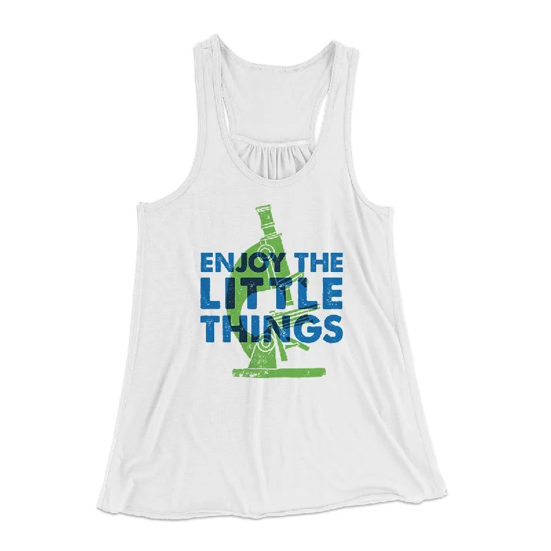 Enjoy the Little Things Women's Flowey Tank Top graphic tank top