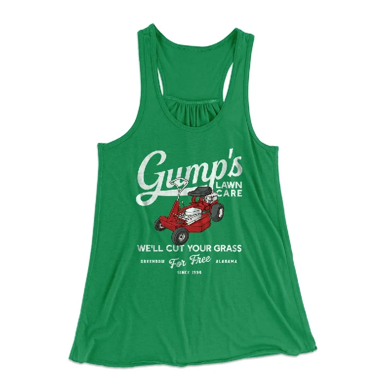 Gump's Lawn Service Women's Flowey Tank Top playful tank top