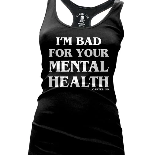 Mental Health Women's Racer Back Tank Top sheer tank top