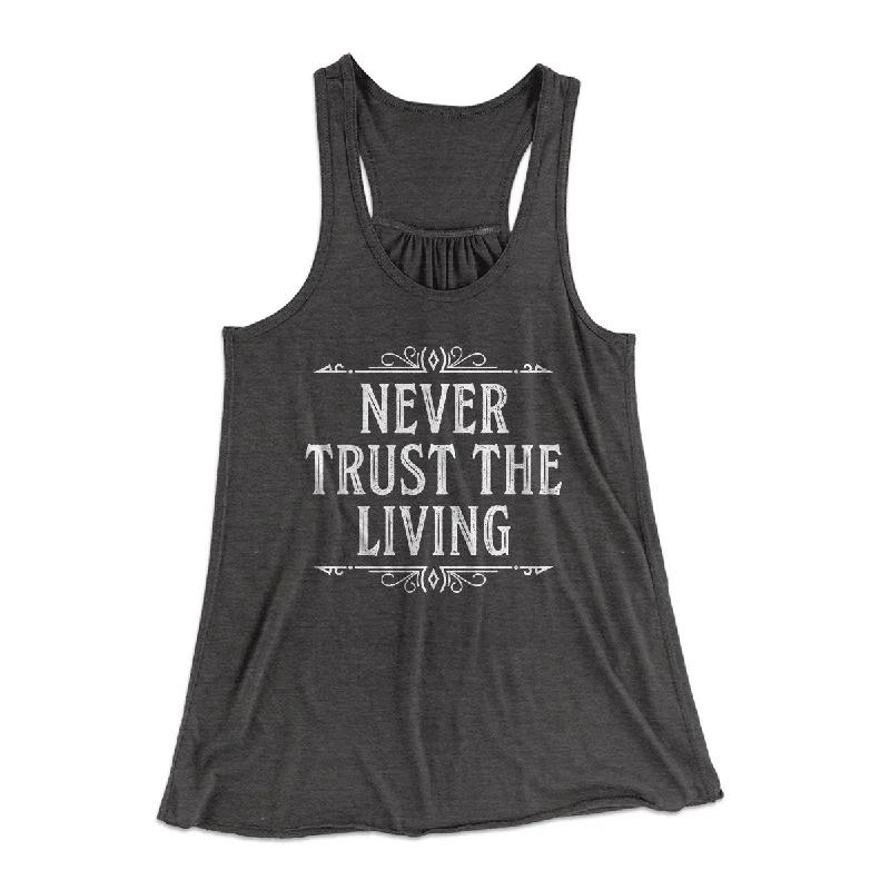 Never Trust The Living Women's Flowey Tank Top turquoise tank top