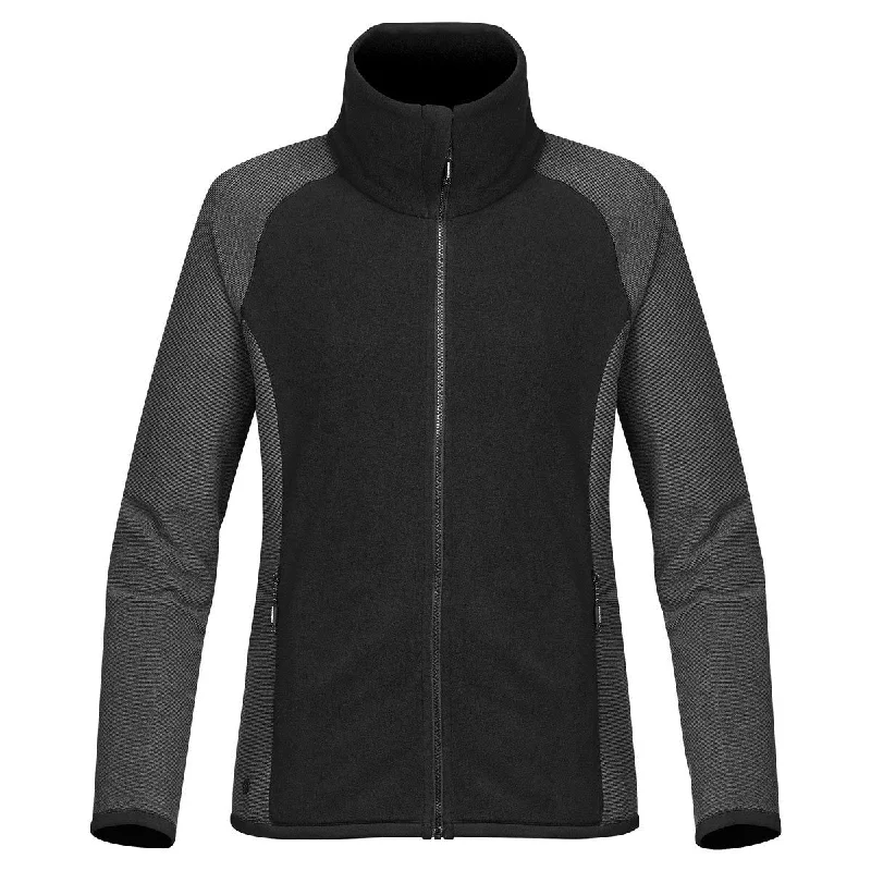 Stormtech Women's Black/Carbon Impact Microfleece Jacket Quilted Jacket Puffer Jacket Insulated Jacket