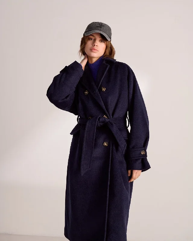 Maud coat Mesh Canvas Denim
