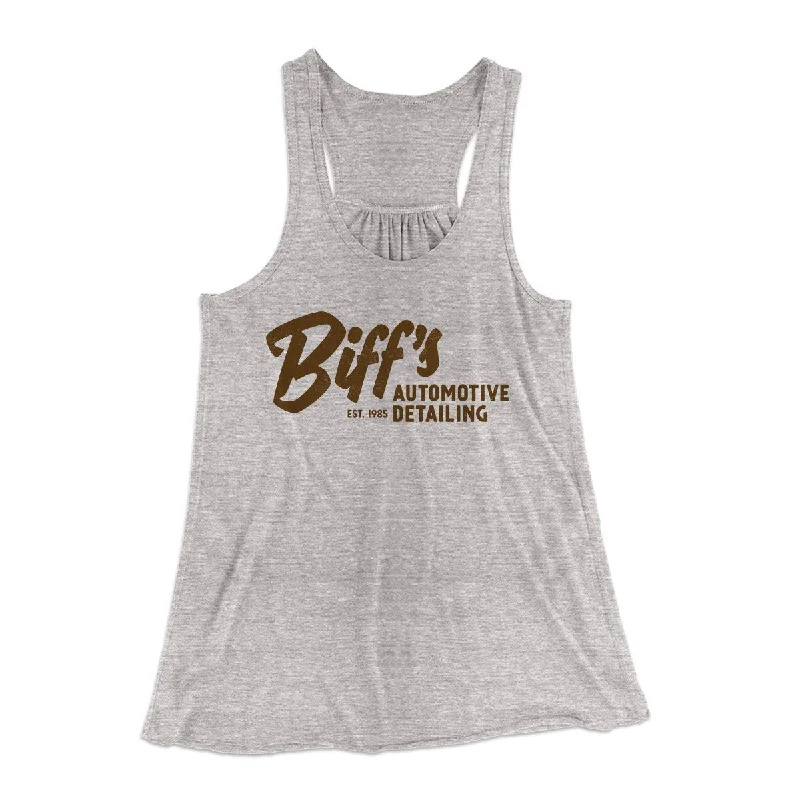 Biff's Auto Detailing Women's Flowey Tank Top trendy tank top