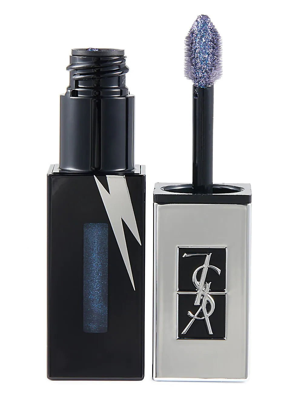 Yves Saint Laurent Vernis A Levres The Holograhics Lip Coat - Holographic Black Zip Front Button Front Snap Front